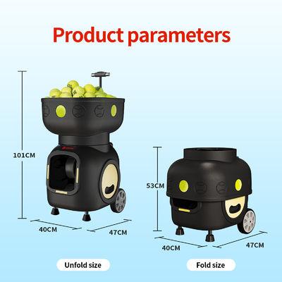 प्रशिक्षण के लिए SIBOASI T5 एपीपी नियंत्रण मिनी शूटिंग टेनिस मशीन बॉल