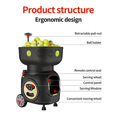 प्रशिक्षण के लिए SIBOASI T5 एपीपी नियंत्रण मिनी शूटिंग टेनिस मशीन बॉल