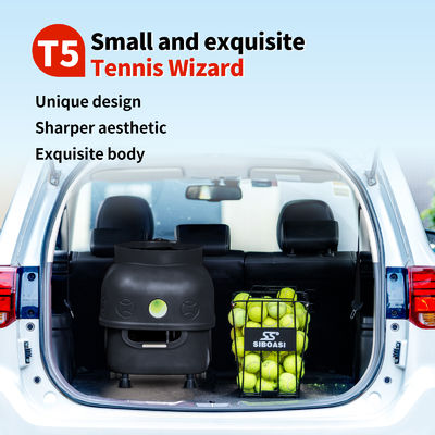 प्रशिक्षण के लिए SIBOASI T5 एपीपी नियंत्रण मिनी शूटिंग टेनिस मशीन बॉल
