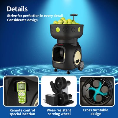 प्रशिक्षण के लिए SIBOASI T5 एपीपी नियंत्रण मिनी शूटिंग टेनिस मशीन बॉल